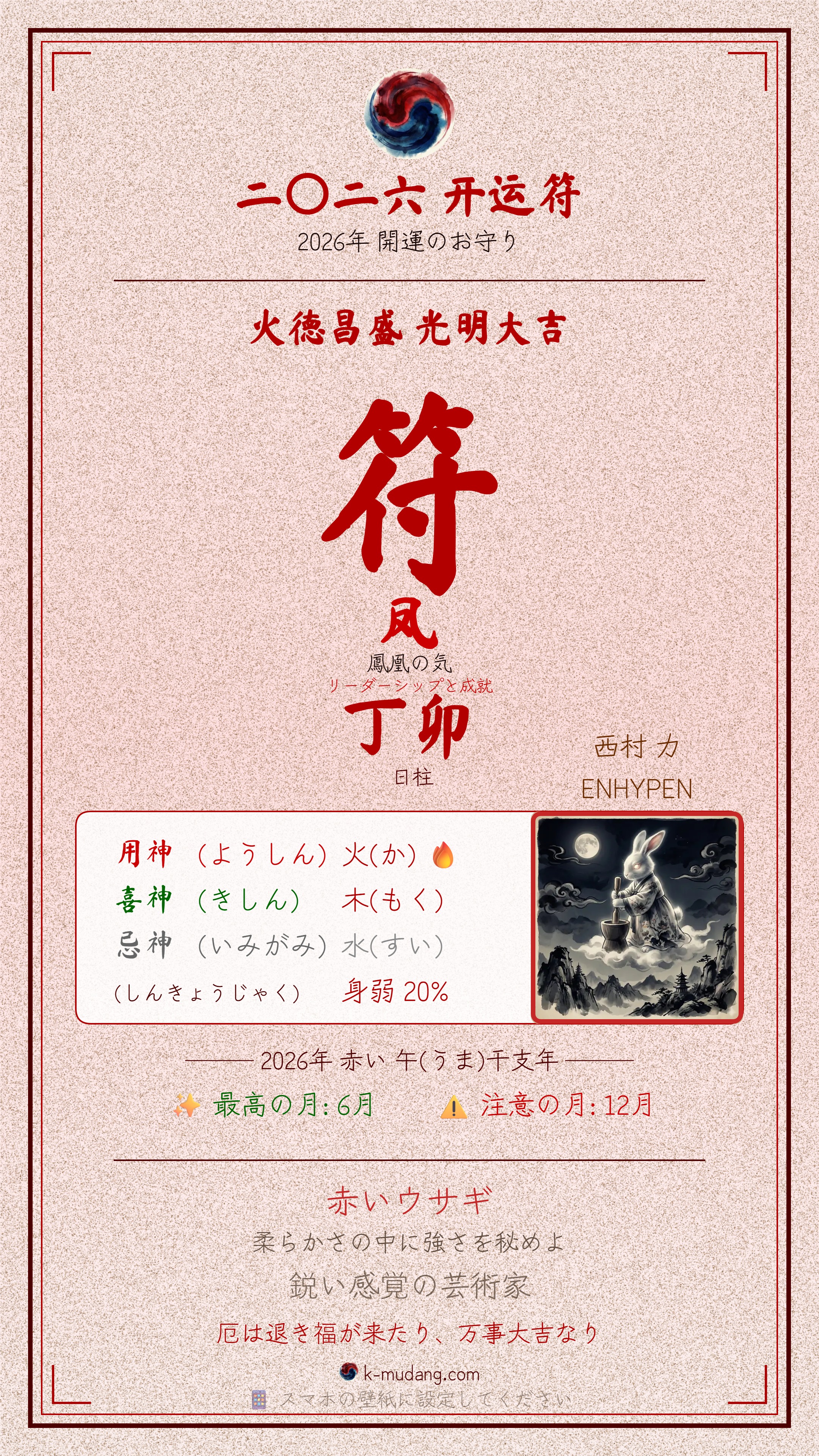 니키 수호 부적 — K-무당