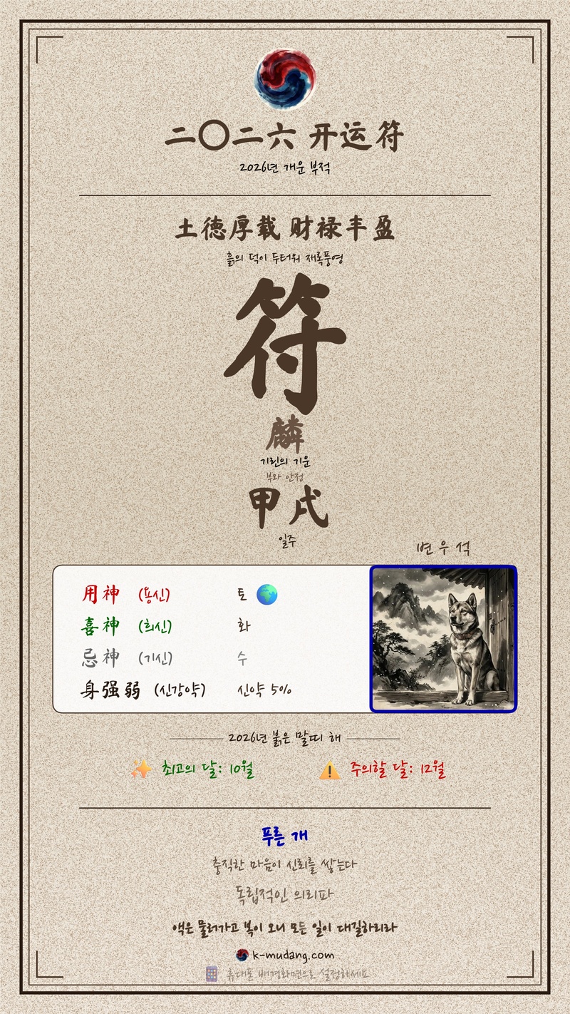 변우석 수호 부적 — K-무당