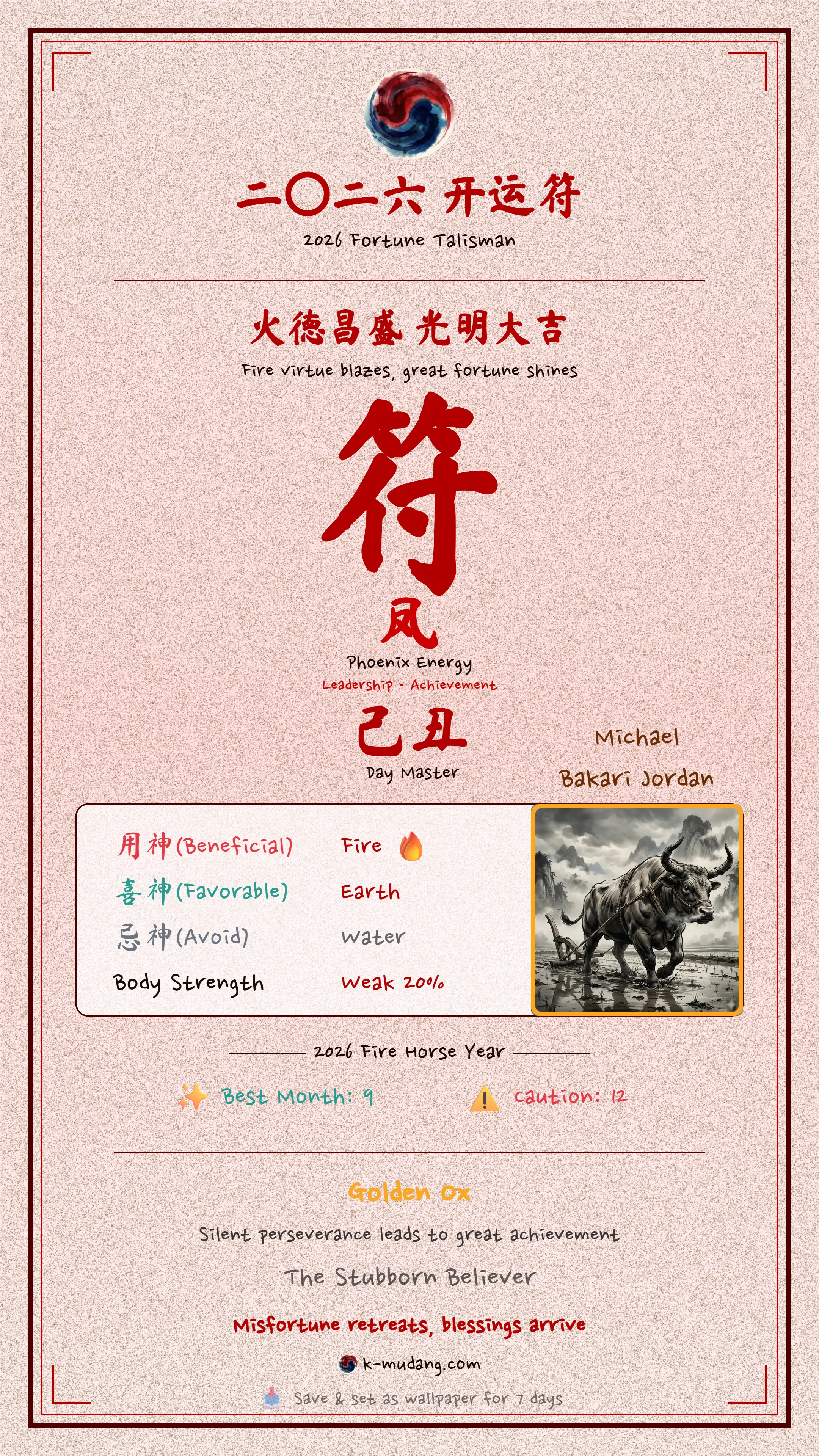 마이클 B. 조던 수호 부적 — K-무당