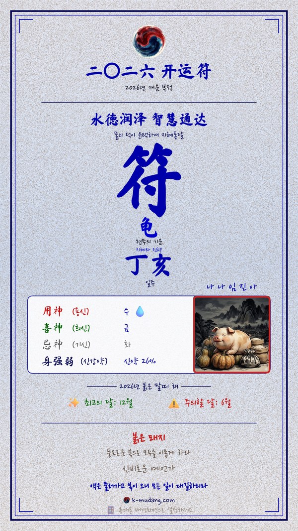 나나 수호 부적 — K-무당