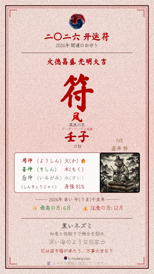 레이 수호 부적 — K-무당