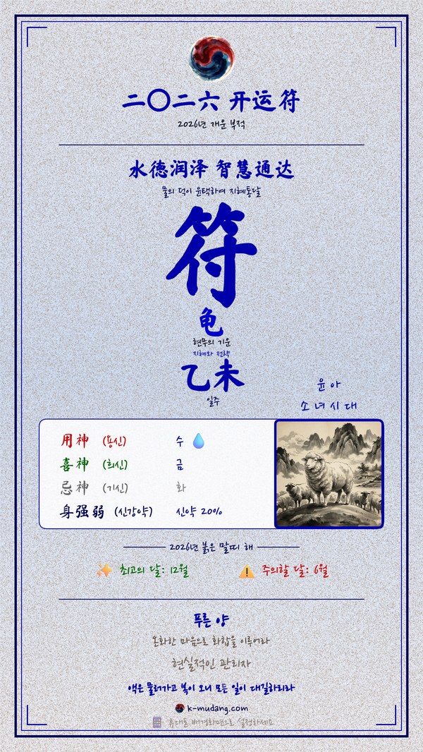 임윤아 개운 부적 — K-무당