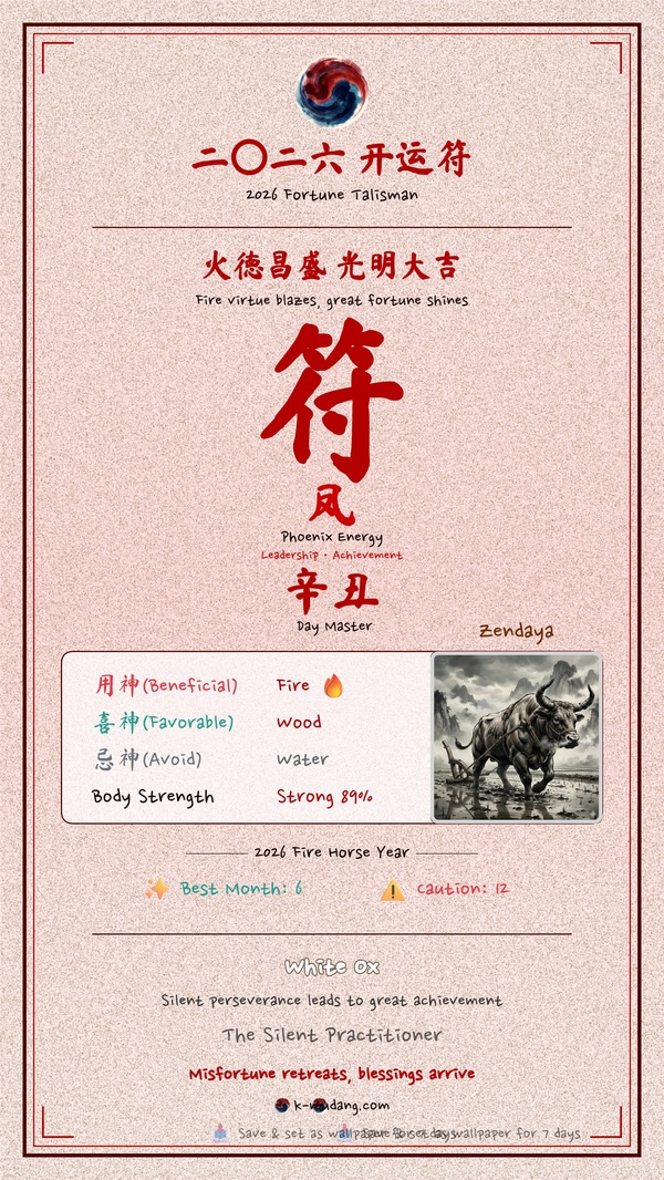 젠데이아 수호 부적 — K-무당